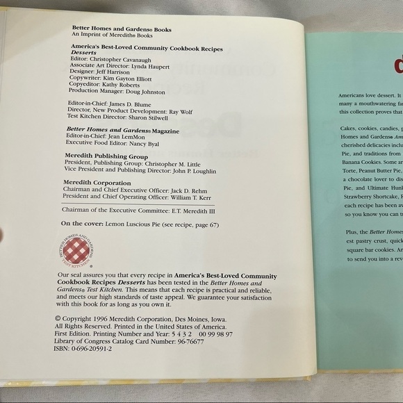 Better Homes and Gardens Dessert Cookbook - Picture 6 of 12